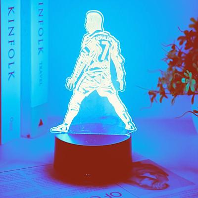 3D ночник футболист, 7-цветный цикл, любимый подарок фаната, украшение комнаты