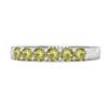 Peridot Half Eternity Band Ring – Sterling Silver