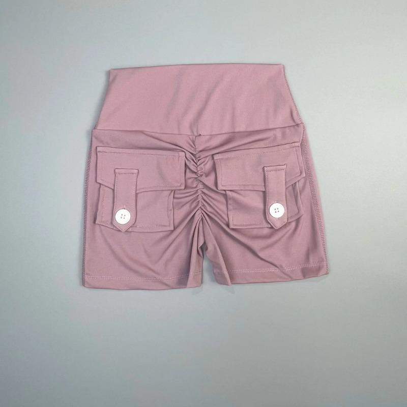Шорты для фитнеса Peach Butt, женские, для тренировок, брюки-карго с карманом Air Dry, для йоги, облегающие, летние