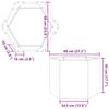 White Hexagonal Planter
