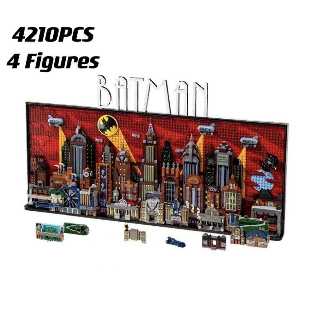 Мультсериал Gotham City Skyline Building Block Модель Сборка Кирпич Игрушки для Мальчика Подарок