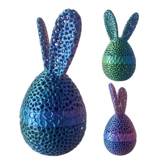 Пасхальная фигурка кролика из яичной скорлупы, полое украшение для стола в виде кролика из яичной скорлупы, статуэтка весенних кроликов