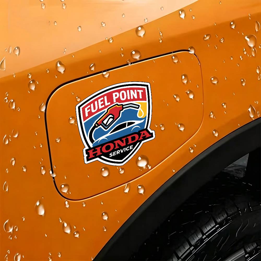 Pgnkd1 ДЛЯ HONDA Автомобильная наклейка-предупреждение на крышку топливного бака Водонепроницаемая виниловая наклейка на крышку топливного бака