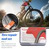 Набор инструментов для ремонта велосипедных шин, компактный размер, портативный универсальный набор клея для ремонта проколов велосипедных шин мотоцикла