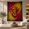 Декоративный Гобелен, Настенное Искусство с Принтом ФК Galatasaray, Легкое Настенное Украшение для Фона Спальни
