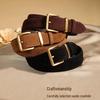 Женский высококачественный ретро-пояс-корсет из натуральной замши коровьей кожи, широкий, для джинсов и курток