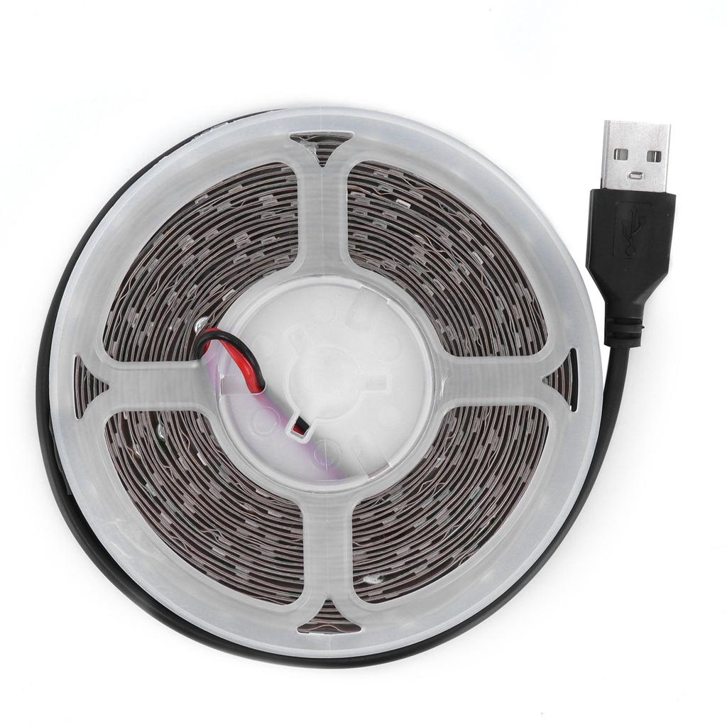 5m 16.4in LED Light Strip 5V USB Powered Strip Lights Strong Adhesive Tape Lights for Bedroom Kitchen Home Decoration
