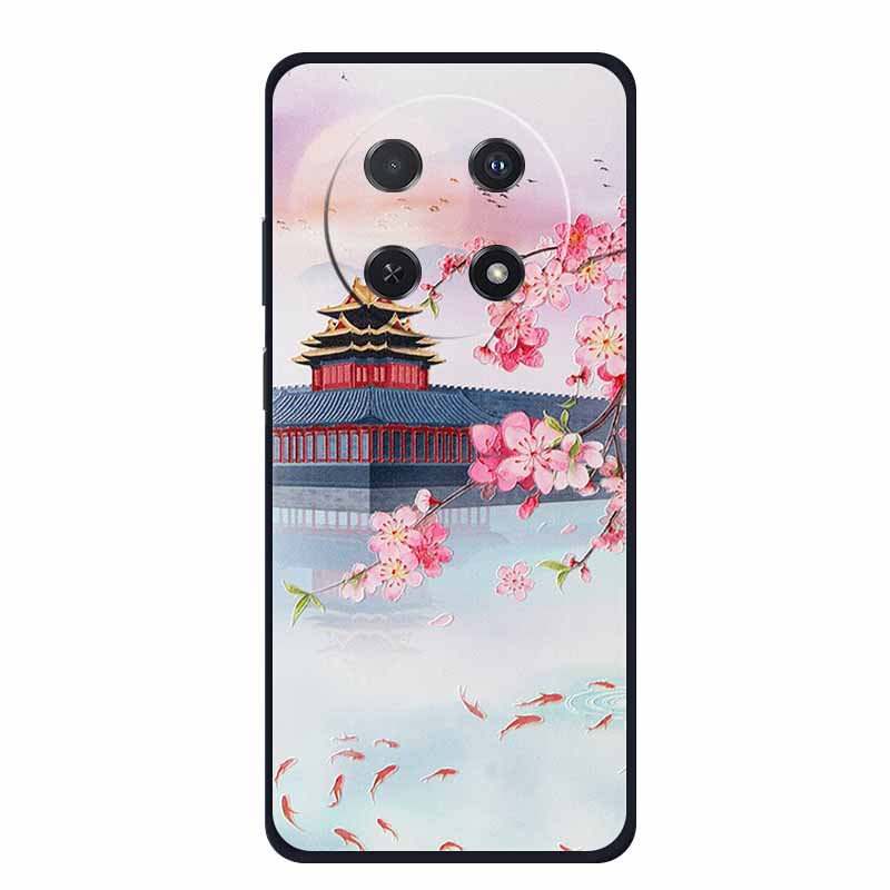 3D Тисненый Чехол Для Huawei Nova 14i Чехол Для Телефона Coque Цветы Силиконовый Мягкий Задний Чехол Для Huawei Nova 13i Y91 12i Чехол Funda Para