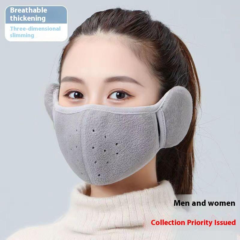 Осенне-зимняя теплая маска с флисовой подкладкой для защиты ушей, флисовая, мужская и женская, для верховой езды, ветрозащитная, холодная, дышащая