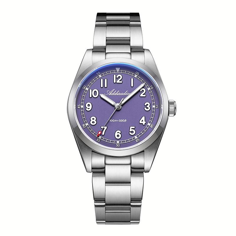 ADDIESDIVE Elegant Diver Watches AD2521 Sapphire Watch Stainless Steel Quartz Wristwatches BGW9 Super Luminous Luxury Watch 36MM