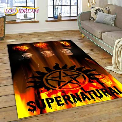 SPN Новейший Ковер с 3D-изображением Дина и Сэма из Сверхъестественного для Спальни, Гостиной, Дома, Декор для Дивана, Детская Игровая Большая Декоративная Напольный Коврик
