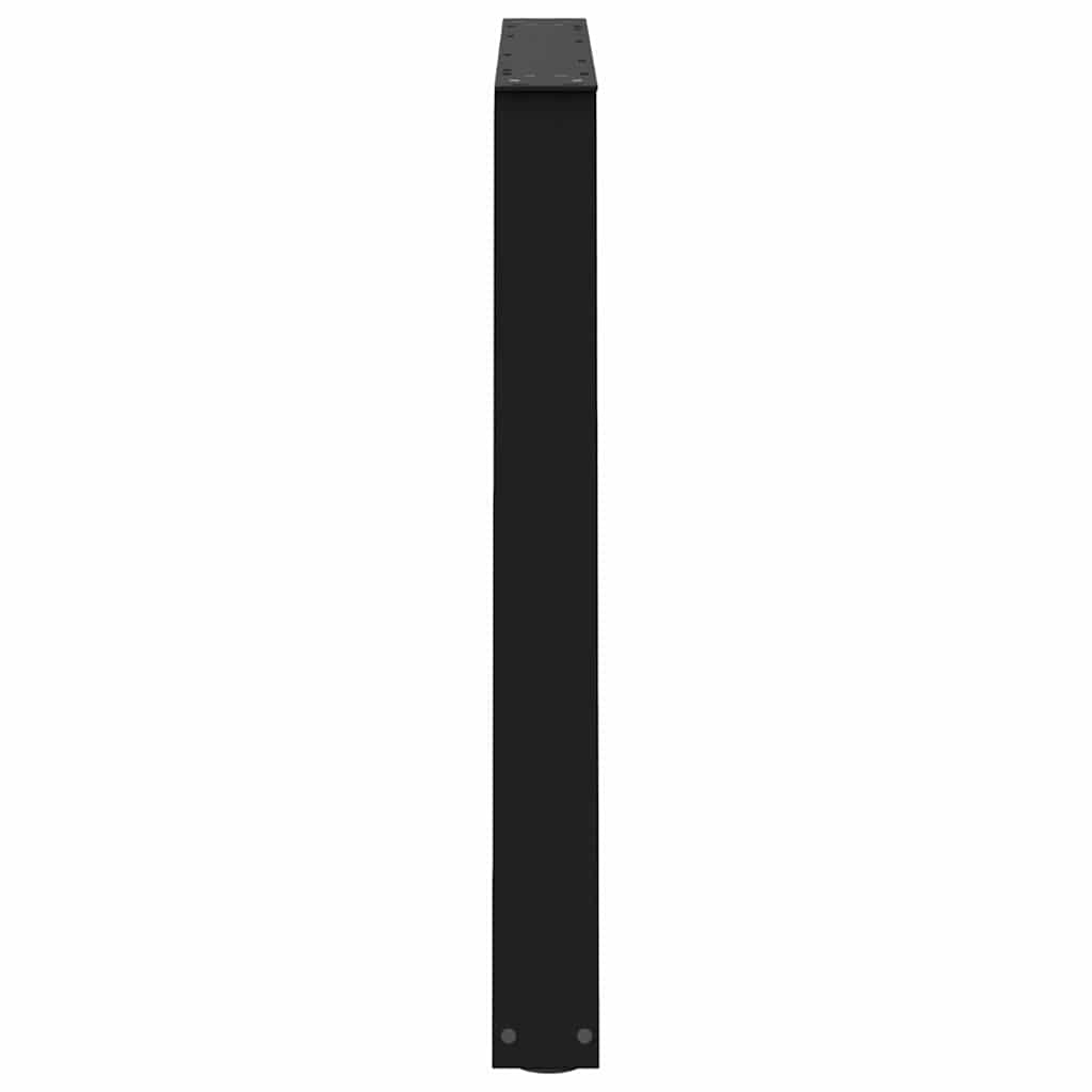Dining Table Legs V Shape 2 Pieces Black 100 x (72 73.3) cm Steel
