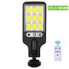 108COB Solar Mini Wall Scon Outdoor Lighting Remote Control PIR Sensor Multi-Mode Adjustment Fen Patio Doorway LED Lights