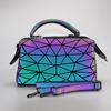 New Geometric Diamond Handbag Versatile Luminous Shoulder Oblique Span Bag Women's Boston Bag