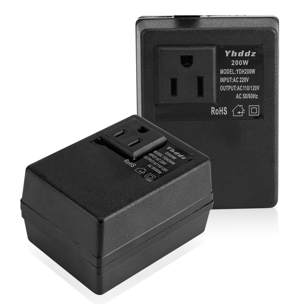 Voltage Travel Electronic International Voltage Converter Transformer 220V to 110V Max 200W Converter,