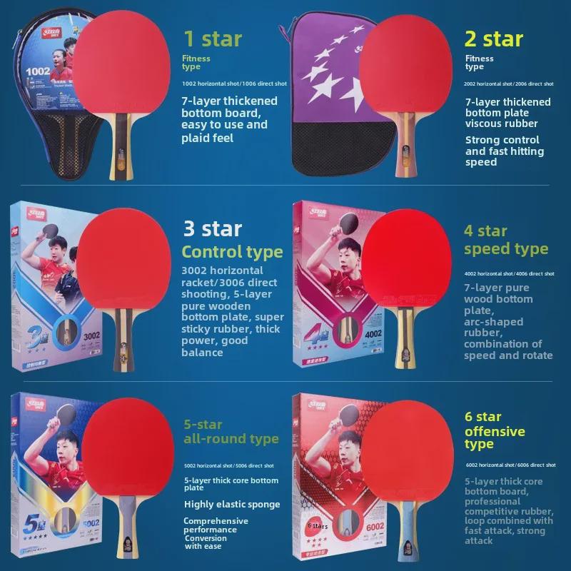 DHS Table Tennis Racket - Beginner To Pro Level, Horizontal & Vertical Orientation