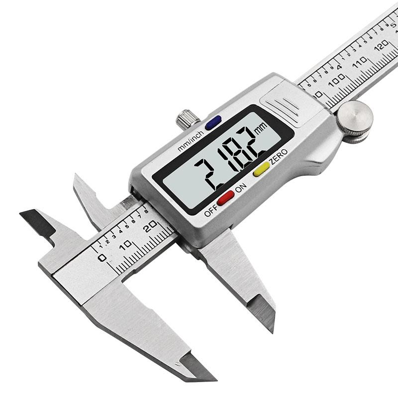 Digital Metal Caliper Stainless Steel Vernier Calipers Electronic Micrometer Ruler Depth Measuring Tool Gauge Instrument