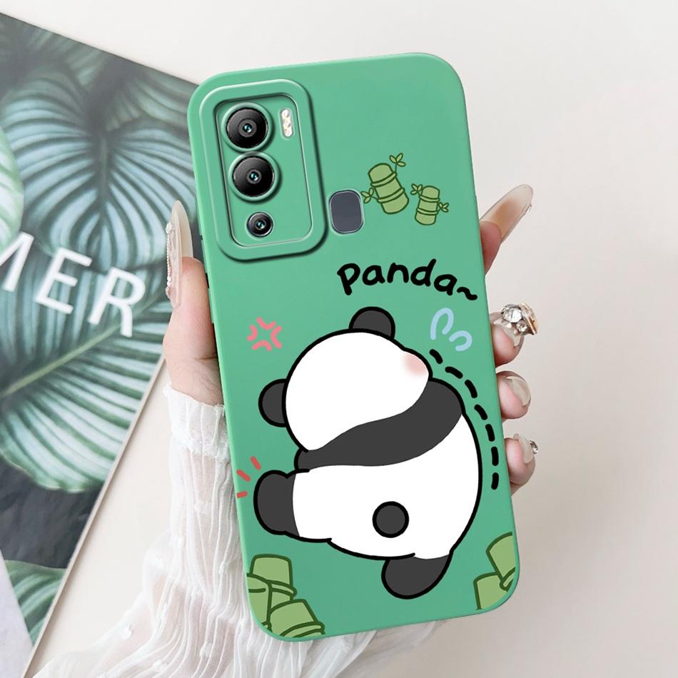 Чехол для Infinix Hot 12i Hot 12 Play Hot12i X665B X6816C Милый Мультяшный Пингвин Заяц Защита Камеры Мягкий Силиконовый Чехол для Телефона