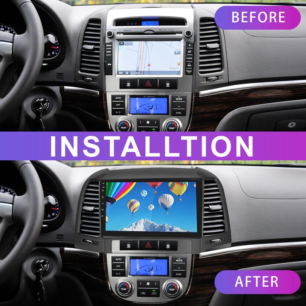 Reakosound Автомобильный радиоприемник с Android DSP, мультимедийный видеоплеер, навигация, GPS для Hyundai Santa Fe 2 2006-2012, 2din головное устройство Carplay