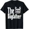 Мужская повседневная дышащая футболка с коротким рукавом 'The Dogfather French Bulldog'