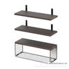 Solid Wood Wall-Mounted Floating Rack for Bathroom or Living Room