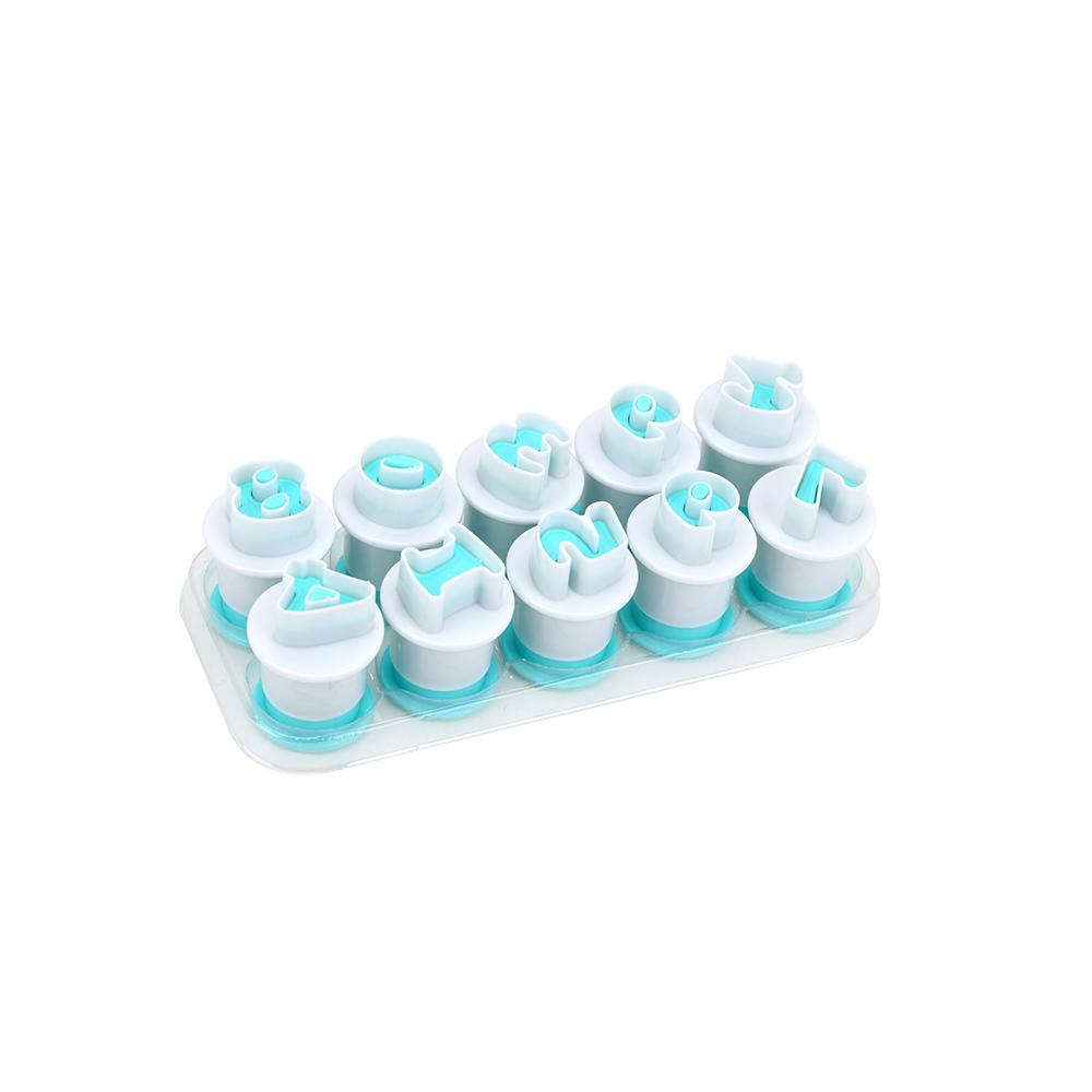 Форма для торта из мастики с заглавными буквами, форма для печенья 10 26 шт./набор, пластиковый плунжерный резак, прописные и строчные буквы алфавита, форма для печенья, инструмент для выпечки