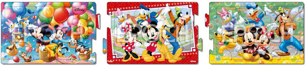 EPOCH Steps Panorama Disney Mickey Mouse and Fun Friends Pieces Step Up with 3 Puzzles Puzzle с бумажным креплением для детей от 4 лет и старше Toy ST Mark