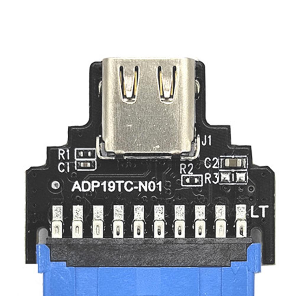 19-контактный разъем Type C/Dual USB A для WIN /LINUX/(ТИП-C-Вверх)