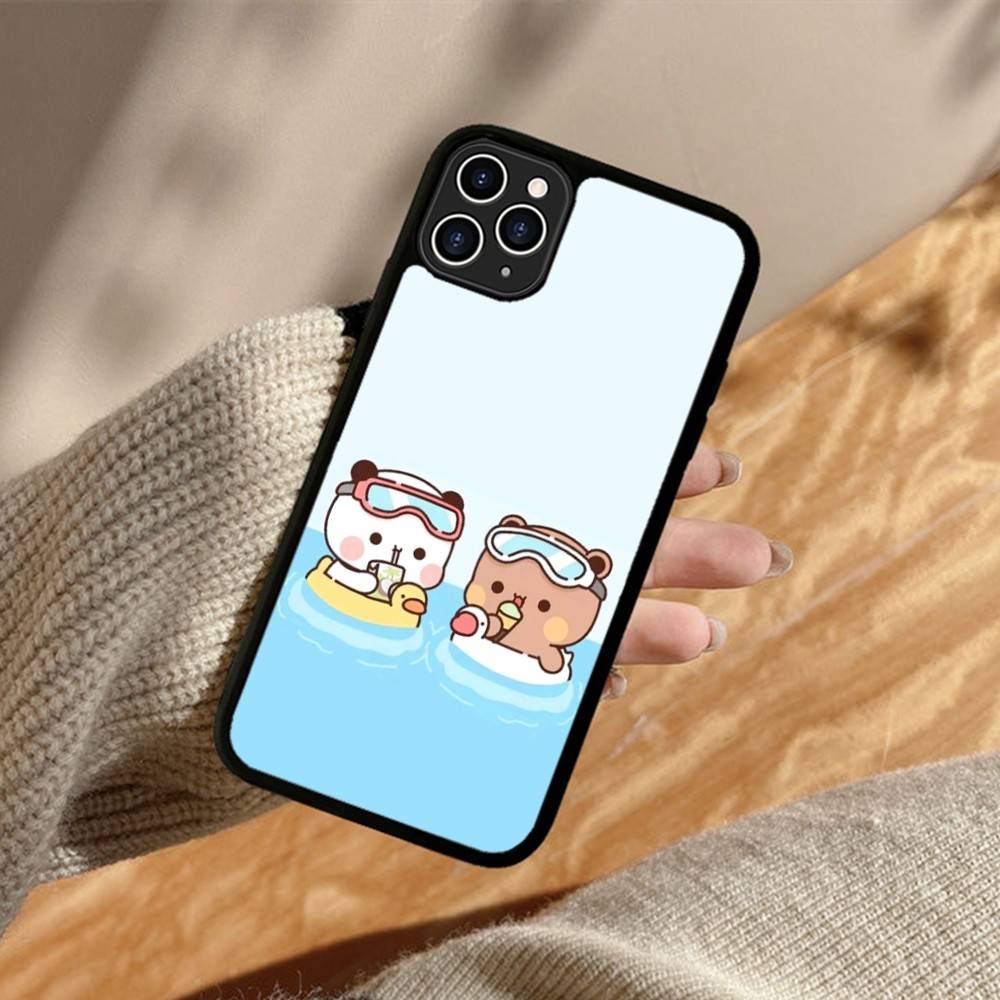 Cute Bubu Dudu Cartoon Phone Case For Iphone 11 12 13 14 15 Pro Max 17 16 Plus Hard PC+TPU Back Cover