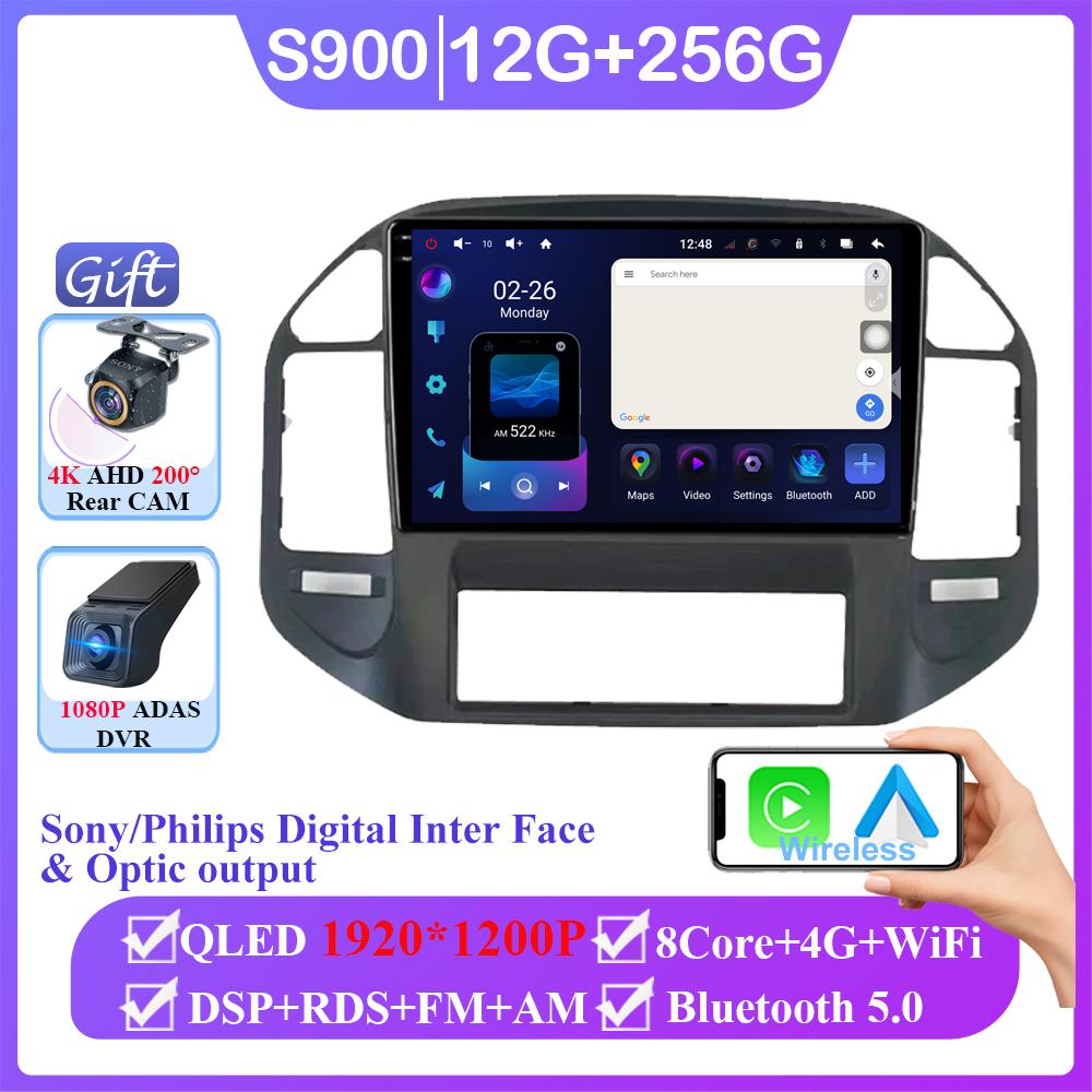 Wireless Android Head Unit For Mitsubishi Pajero 3 V70 V60 1999-2006 Car Auto Radio Carplay Multimedia GPS Navigation No 2din 4G