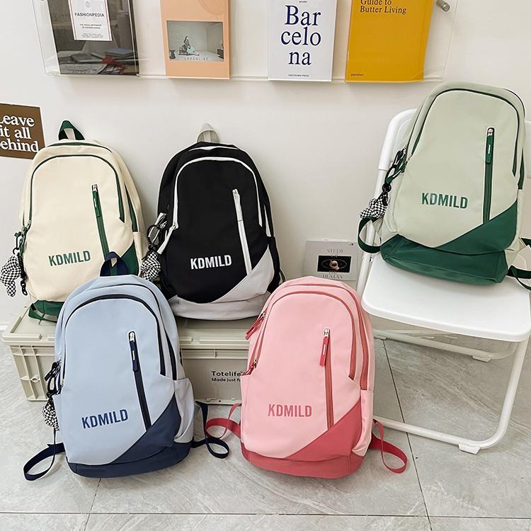 IELGY Сверхлегкий школьный рюкзак, легкий школьный рюкзак большой вместимости, пятицветный вариант (опционально). (без кулона)