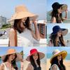 Summer Womens Large Brim Cotton Polyester Fisherman Hat With Sunshade And Windproof Features For Travel