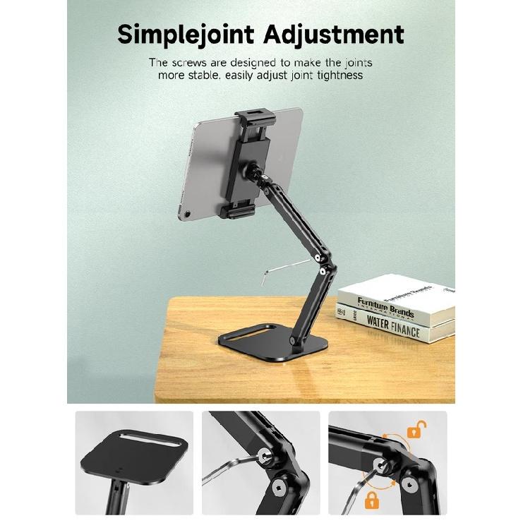 UPERFECT Adjustable Portable Monitor Stand Holder for 7-18.5" Laptop Gaming Desktop Clamp Stand Phone External Vertical Screen