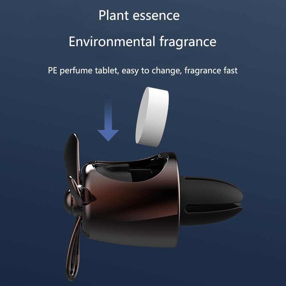 72KM Bulldog Car Air Freshener Bear Pilot Air Outlet Propeller Fragrance Interior Accessories Perfume Diffuser Auto