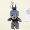 with Bow Tie Mini Teddy Dolls 16cm Keychain Pendant Cute Stuffed Rabbit  Kids