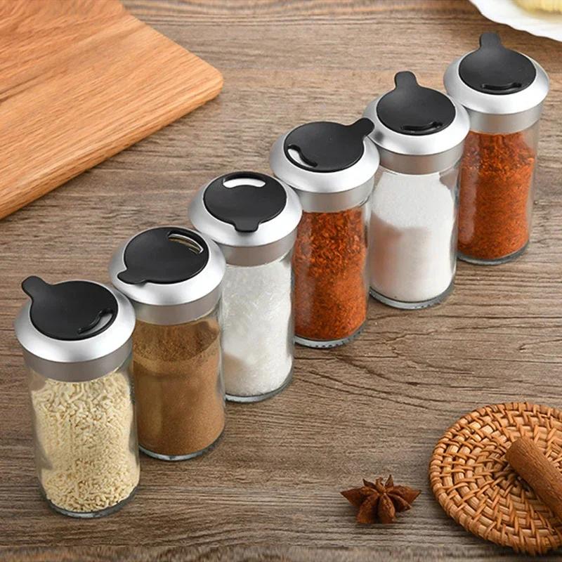 Rotating Lid Seasoning Jar for Baby Food Supplements, Pepper, Salt, and Condiment Storage In the Kitchen - Convenient and Organized Spice Container