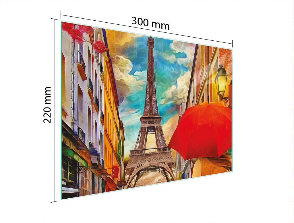 SZKLANA DESKA DO KROEJNIA 30x22 PARYŻ