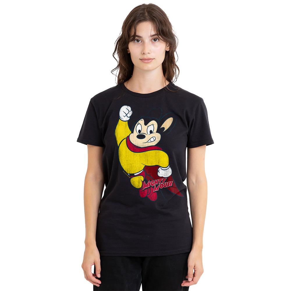 Mighty Mouse Unisex Adult Classic Hero T-Shirt