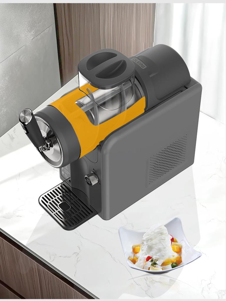 Компактная машина для таяния снега и приготовления мороженого: Многофункциональная функция самоочистки для молочных коктейлей, смузи и ледяных напитков.