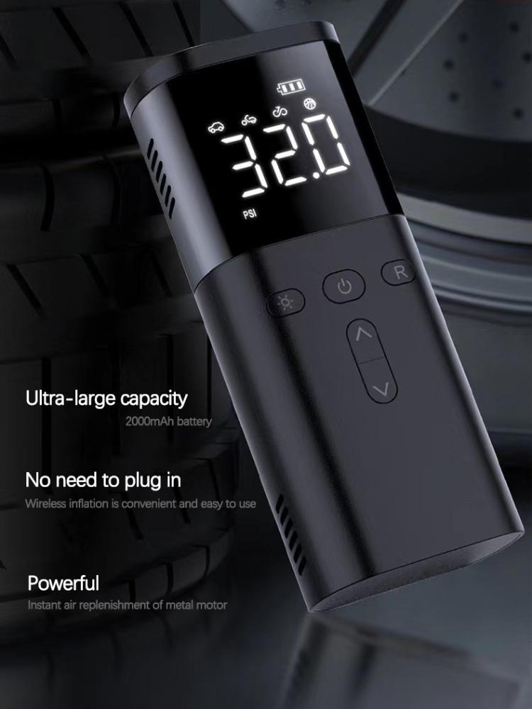 Надувной насос 12 В портативный автомобильный воздушный компрессор для мотоциклов, велосипеда, лодки, накачивающий шины, цифровой автоматический надувной насос