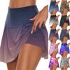 Women's  Athletic Stretchy Pleated Tennis Skirts Run Yoga Inner Shorts Elastic Sports Golf Skorts