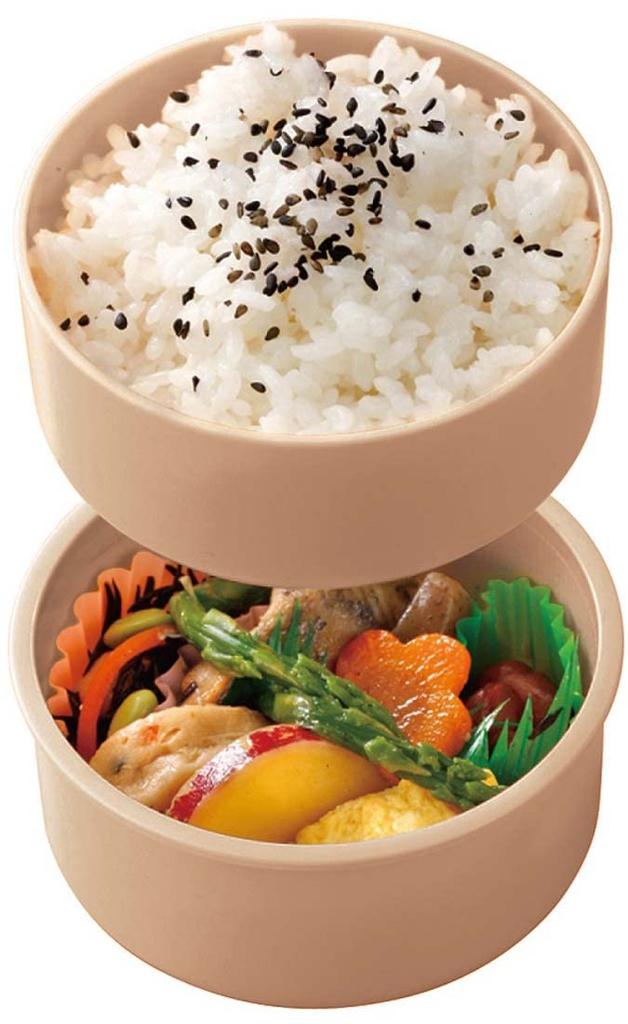 Skater Bento Round Rice Ball Case with 500ml Made in and Box, Antibacterial, Two-Tier, Fork, Capacity, Japan, Microwaveable, "Gaspard Lisa" ONWR1AG-A