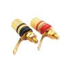 20Pcs 4mm Amplifier Speaker Terminal Binding Post Socket Connector Red & Black