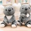 POPETPOP Koala Plush Soft PP Cotton Cute Simulation Animal Doll for Home and Office Decor Toy, 11-inch, Material, Gray, Kids,