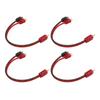 4 Packs RCA Cable 1 Male To 2 Female Car Audio Stereo Y Splitter Cable for Car Speaker System