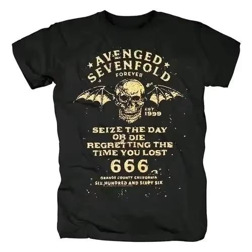 Alternative Metal Band Avenged Sevenfold A7x Graphic Print Tshirt Streetwear Fashion Tee Cotton Oversized Unisex T Shirt Soft