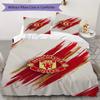Manchester Unitedaa Pattern Bedding uilt Set uilt Cover Pillowcase Home Decoration Birthday Gift (1 * duvet cover + 2 * pillowcase without core)