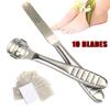 Бритва для удаления мозолей из нержавеющей стали, пилка для ног, скруббер, инструмент для педикюра