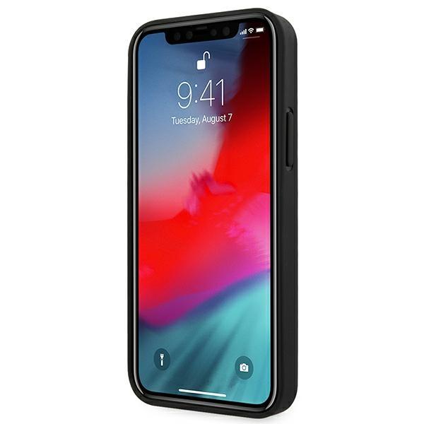 Ferrari Feomshcp12Lbk Iphone 12 Pro Maxczarny/Black Hardcase Off Track Leather Nylon Stripe