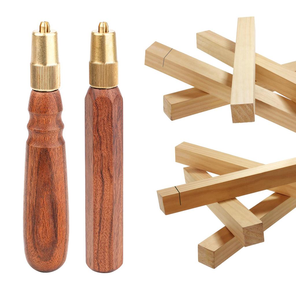 Ручка для напильника из дерева с металлическими втулками для гаража, деревообработки, плотницкого инструмента, обслуживания напильника, режущего инструмента, ремесла